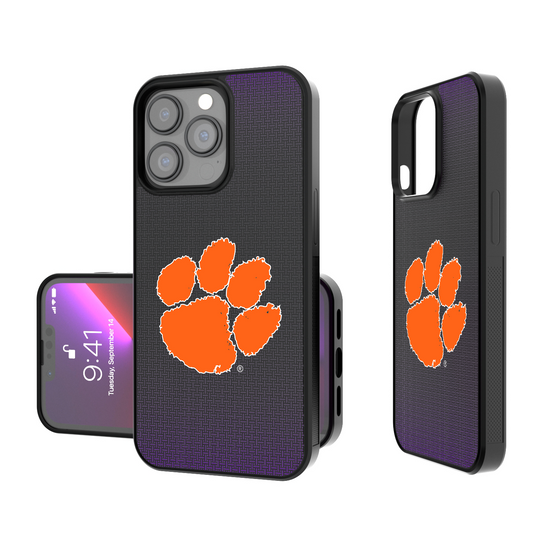 Clemson Tigers Linen Bump Phone Case-0