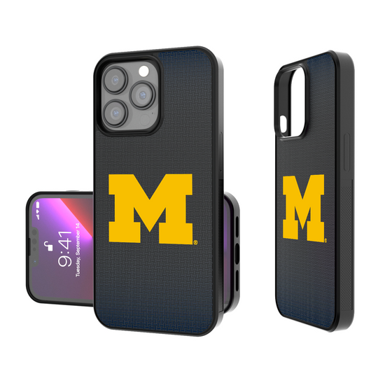 Michigan Wolverines Linen Bump Phone Case-0