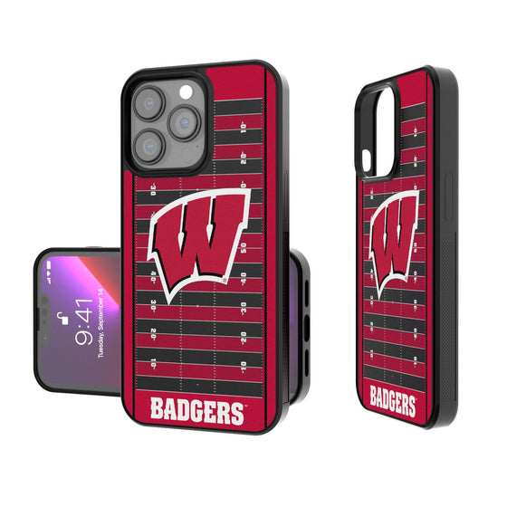 Wisconsin Badgers Football Field Bumper Case-0