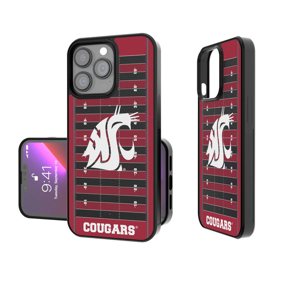 Washington State Cougars Football Field Bumper Case-0