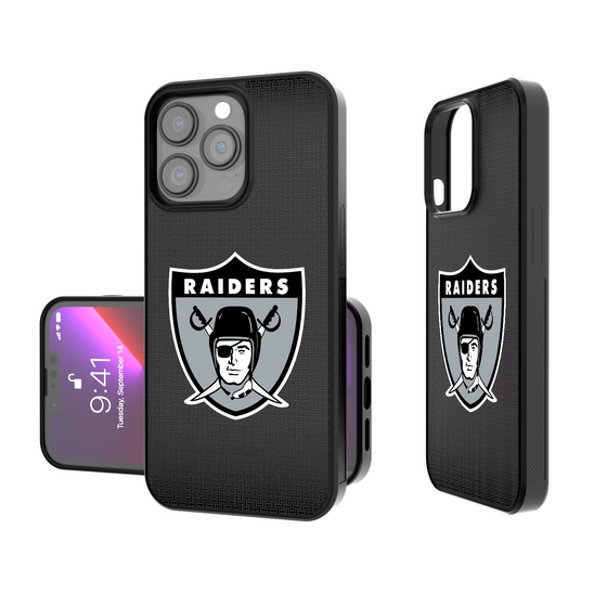 Oakland Raiders 1963 Historic Collection Linen Bump Phone Case-0