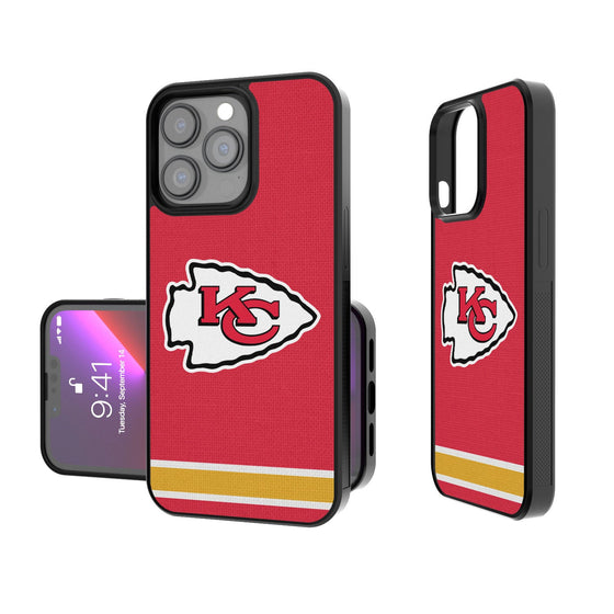 Kansas City Chiefs Stripe Bumper Case - 757 Sports Collectibles