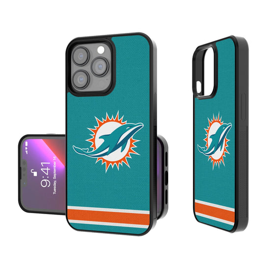 Miami Dolphins Stripe Bumper Case - 757 Sports Collectibles