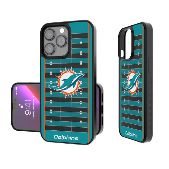 Miami Dolphins Football Field Bumper Case - 757 Sports Collectibles