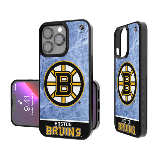 Boston Bruins Ice Wordmark Bumper Case-0