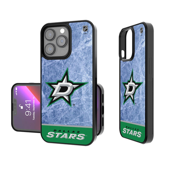 Dallas Stars Ice Wordmark Bumper Case-0