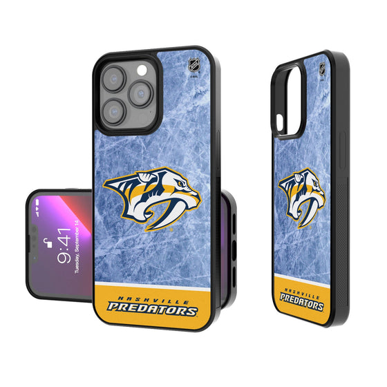 Nashville Predators Ice Wordmark Bumper Case-0