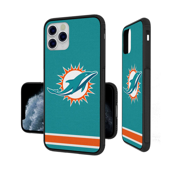 Miami Dolphins Stripe Bumper Case - 757 Sports Collectibles