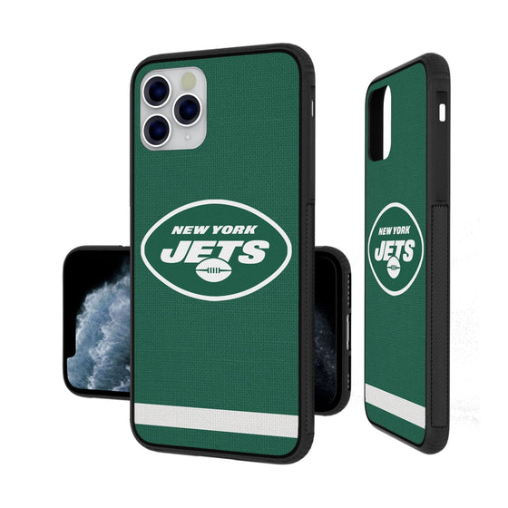 New York Jets Stripe Bumper Case - 757 Sports Collectibles