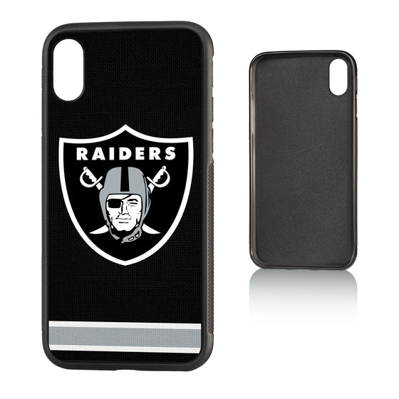 Las Vegas Raiders Stripe Bumper Case - 757 Sports Collectibles