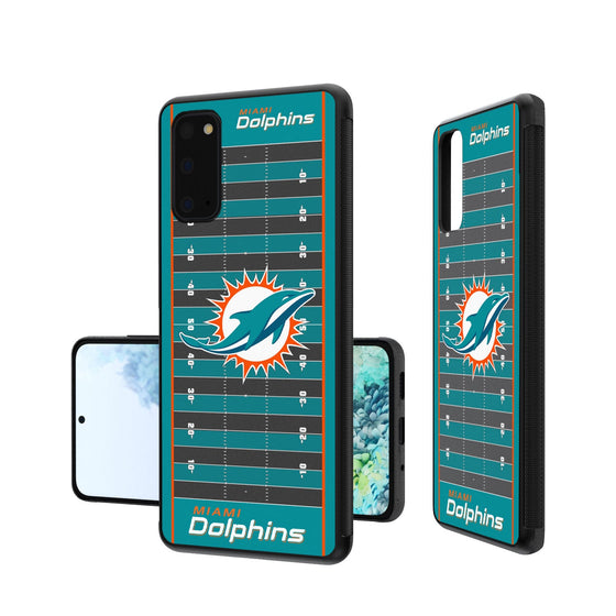 Miami Dolphins Football Field Bumper Case - 757 Sports Collectibles