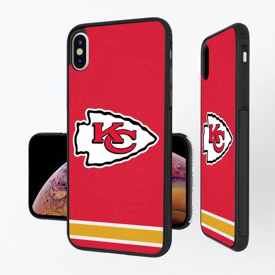 Kansas City Chiefs Stripe Bumper Case - 757 Sports Collectibles