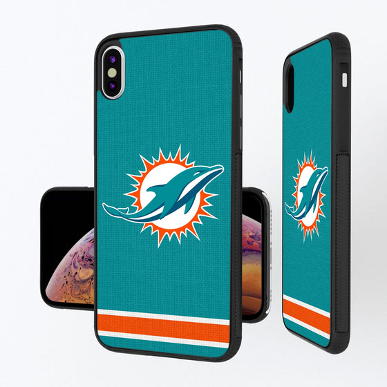 Miami Dolphins Stripe Bumper Case - 757 Sports Collectibles