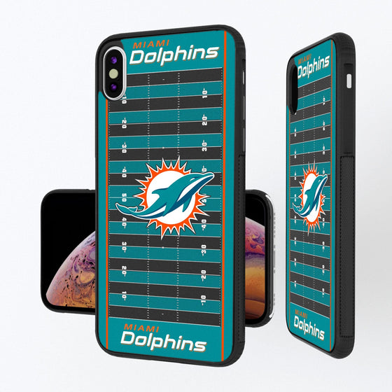 Miami Dolphins Football Field Bumper Case - 757 Sports Collectibles