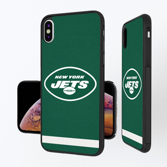 New York Jets Stripe Bumper Case - 757 Sports Collectibles