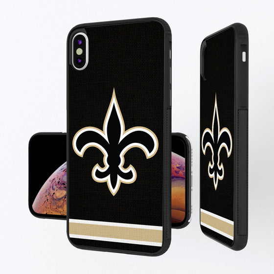 New Orleans Saints Stripe Bumper Case - 757 Sports Collectibles