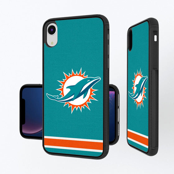 Miami Dolphins Stripe Bumper Case - 757 Sports Collectibles