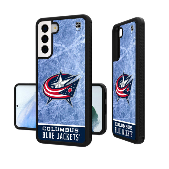 Columbus Blue Jackets Ice Wordmark Bumper Case-1