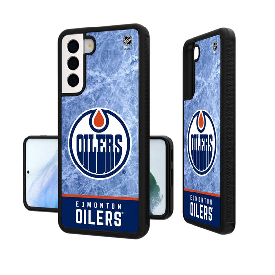 Edmonton Oilers Ice Wordmark Bumper Case-1