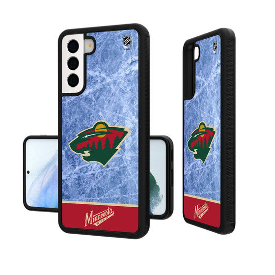 Minnesota Wild Ice Wordmark Bumper Case-1