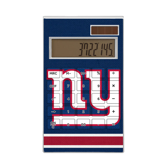 NEW YORK GIANTS STRIPE DESKTOP CALCULATOR