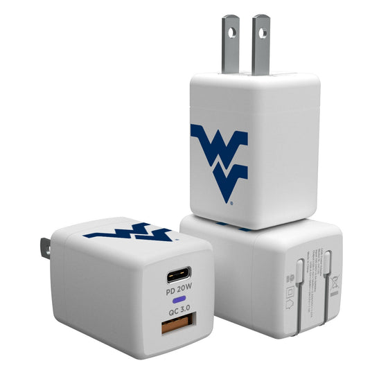 West Virginia Mountaineers Insignia USB A/C Charger-0