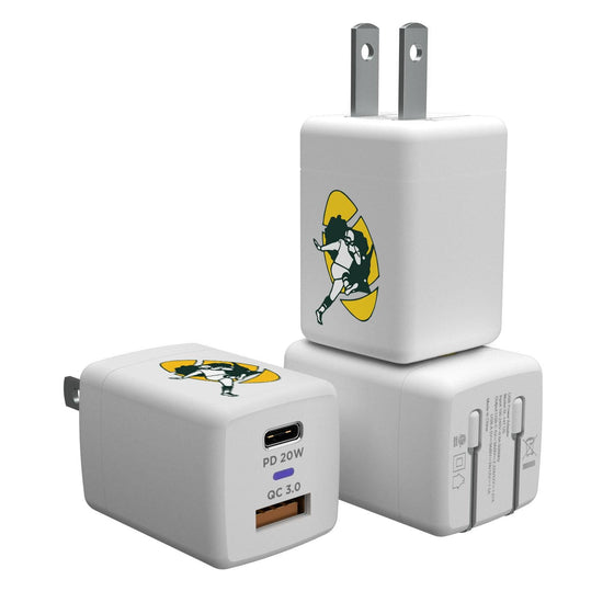 Green Bay Packers Historic Collection Insignia USB A/C Charger-0