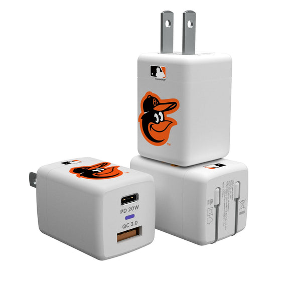 Baltimore Orioles Insignia USB A/C Charger - 757 Sports Collectibles