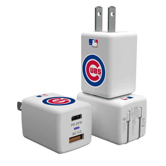 Chicago Cubs Insignia USB A/C Charger - 757 Sports Collectibles