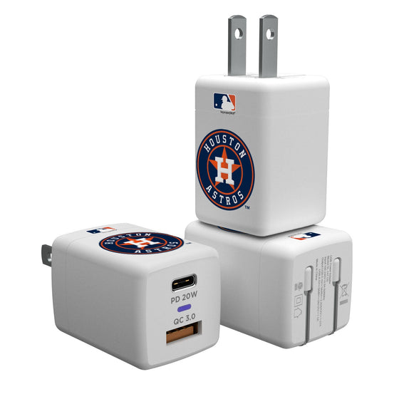 Houston Astros Insignia USB A/C Charger - 757 Sports Collectibles