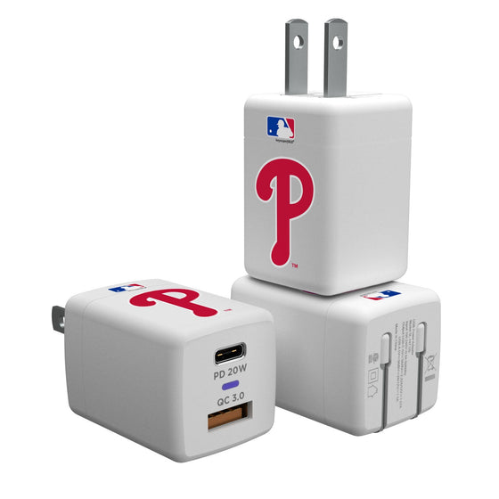 Philadelphia Phillies Insignia USB A/C Charger - 757 Sports Collectibles