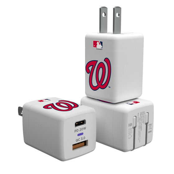 Washington Nationals Insignia USB A/C Charger - 757 Sports Collectibles