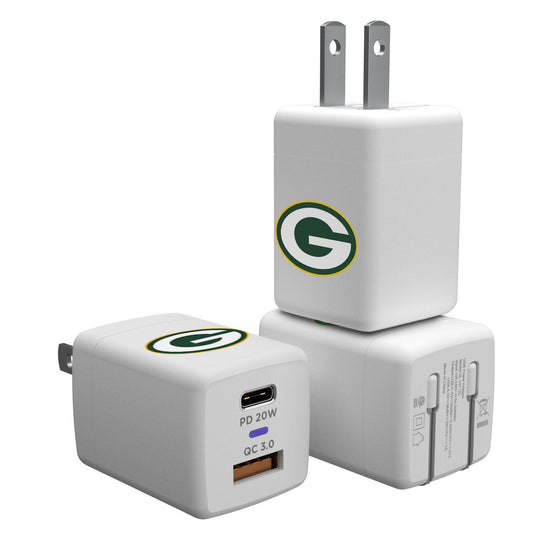 Green Bay Packers Insignia USB A/C Charger - 757 Sports Collectibles