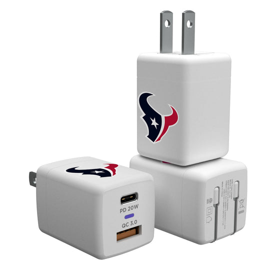 Houston Texans Insignia USB A/C Charger - 757 Sports Collectibles