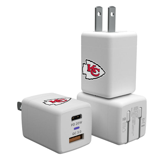 Kansas City Chiefs Insignia USB A/C Charger - 757 Sports Collectibles