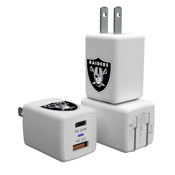 Las Vegas Raiders Insignia USB A/C Charger - 757 Sports Collectibles