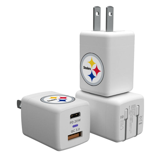 Pittsburgh Steelers Insignia USB A/C Charger - 757 Sports Collectibles