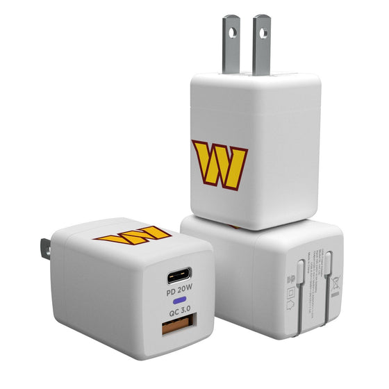 Washington Commanders Insignia USB A/C Charger - 757 Sports Collectibles