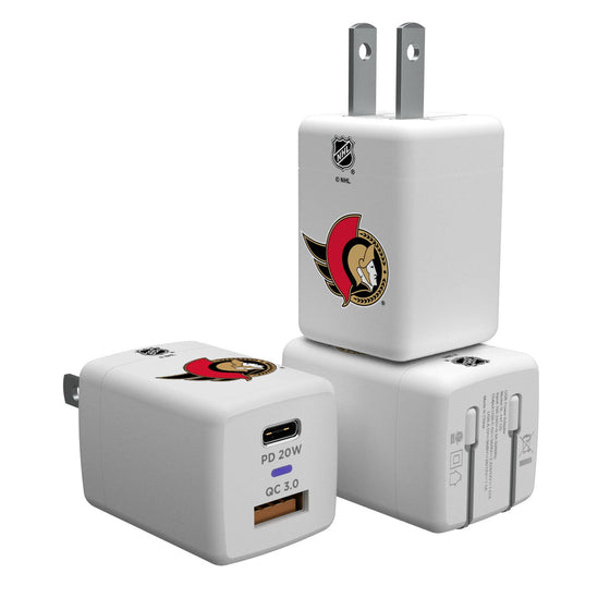 Ottawa Senators Insignia USB A and C Charger-0