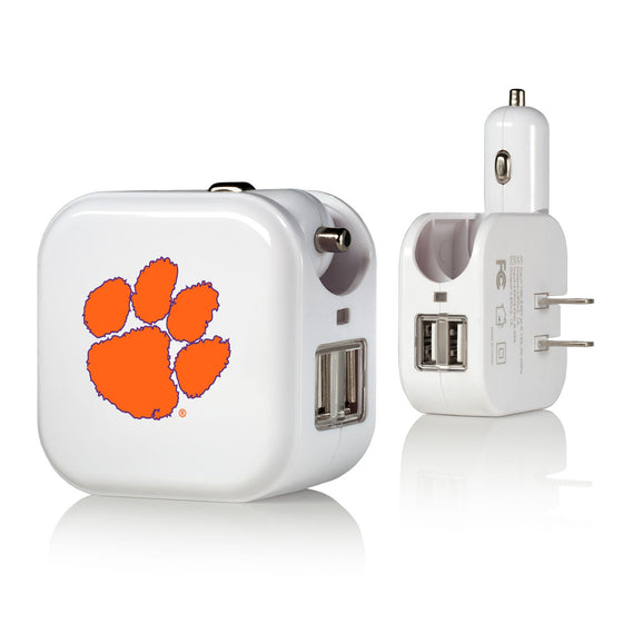 Clemson Tigers Insignia 2 in 1 USB Charger-0