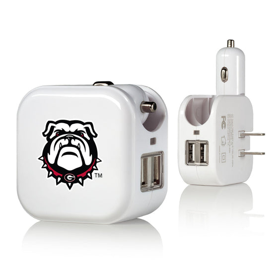 Georgia Bulldogs Insignia 2 in 1 USB Charger-0