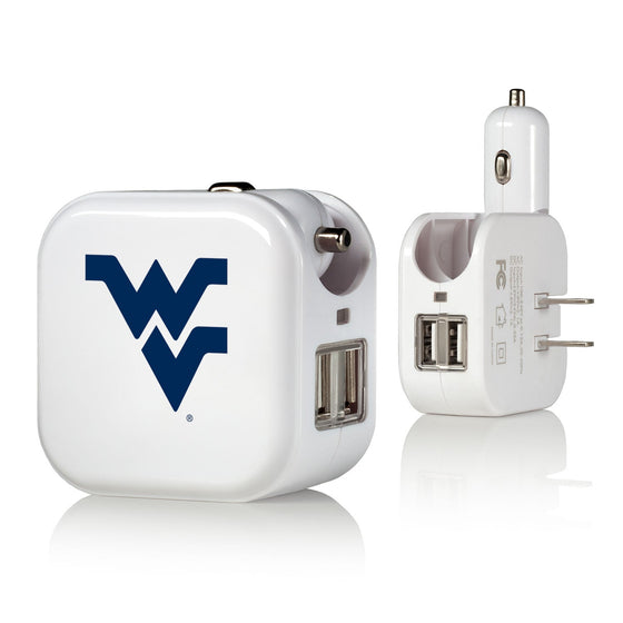 West Virginia Mountaineers Insignia 2 in 1 USB Charger-0