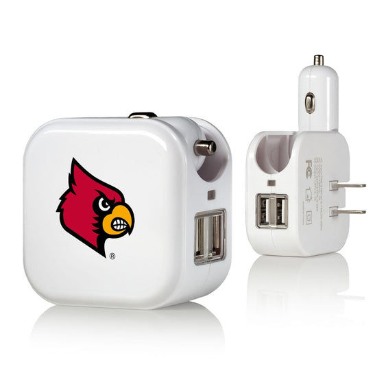 Louisville Cardinals Insignia 2 in 1 USB Charger-0