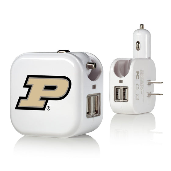 Purdue Boilermakers Insignia 2 in 1 USB Charger-0