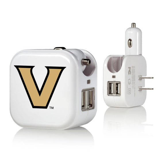 Vanderbilt Commodores Insignia 2 in 1 USB Charger-0