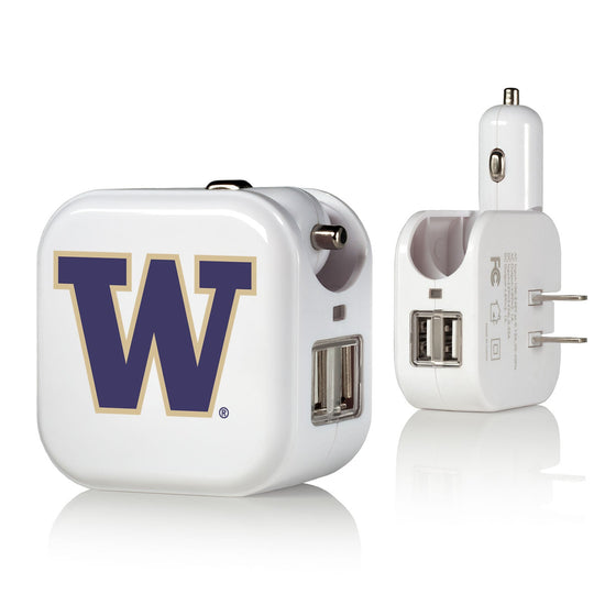 Washington Huskies Insignia 2 in 1 USB Charger-0