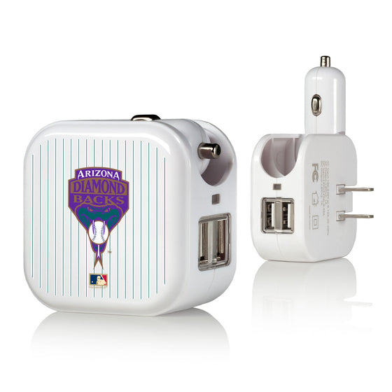 Arizona 1999-2006 - Cooperstown Collection Pinstripe 2 in 1 USB Charger - 757 Sports Collectibles