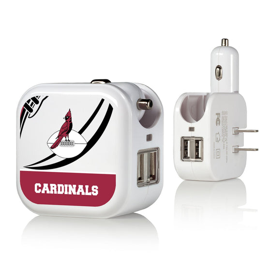 Chicago Cardinals 1947-1959 Historic Collection Passtime 2 in 1 USB Charger - 757 Sports Collectibles