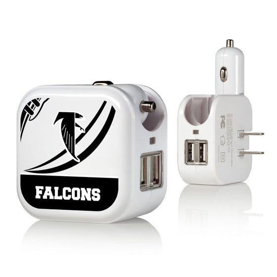 Atlanta Falcons Classic  Passtime 2 in 1 USB Charger - 757 Sports Collectibles