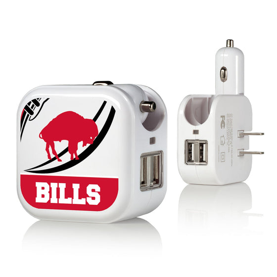 Buffalo Bills Passtime 2 in 1 USB Charger - 757 Sports Collectibles